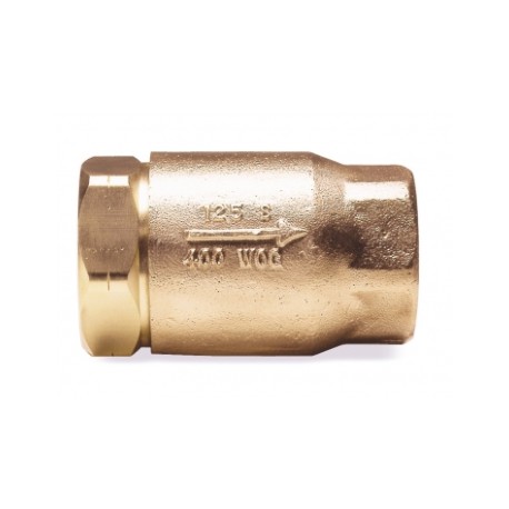 Válvula soft seat check de bronce 1/4"