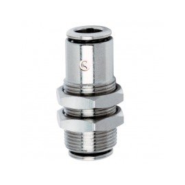 Racor súper rápido pasa muro manguera 4 mm